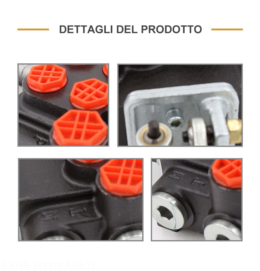 P40 Manuale e joystick 2 Spool Valvola direzionale monoblocco